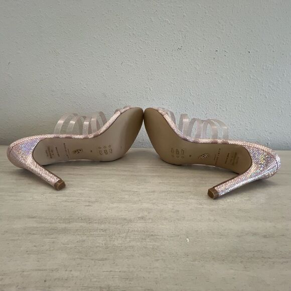 Kurt Geiger PIERRA VINYL MULE Pale Pink US 6 EUR 36 Party Heels - Picture 10 of 15